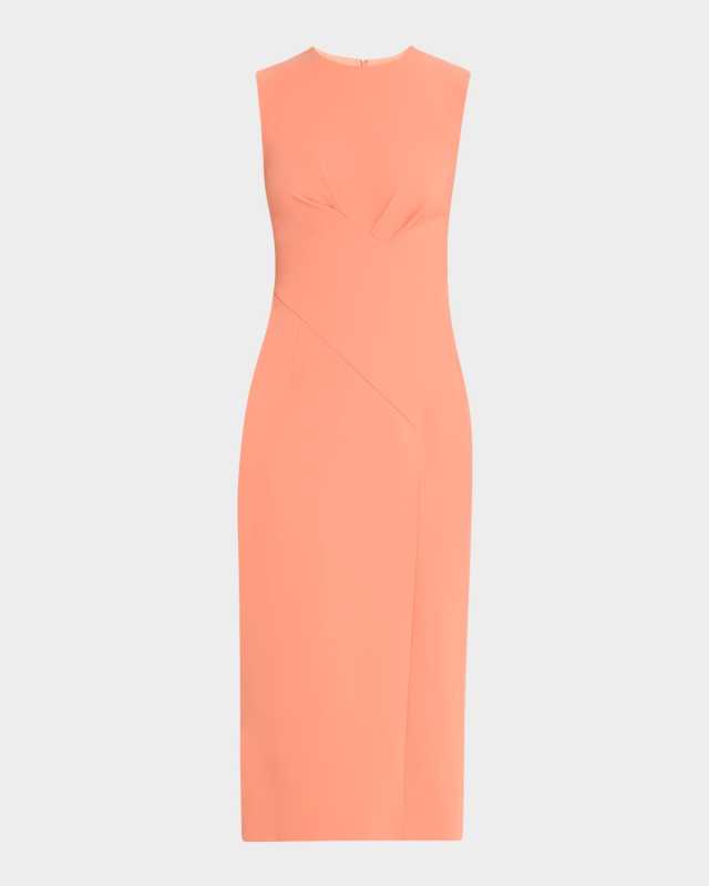 Mila Pleated Sleeveless Midi Dress